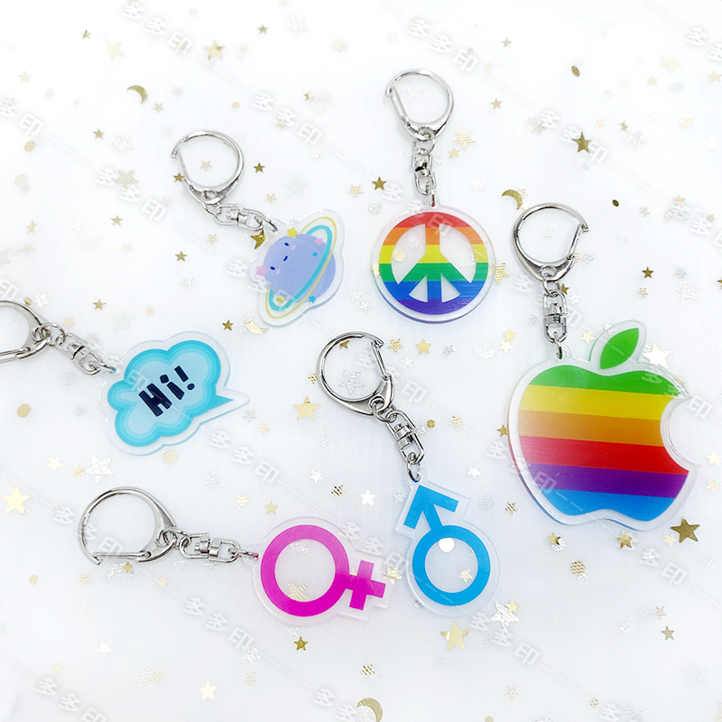 多多印 客製化 壓克力造型鑰匙圈 吊飾 掛飾 訂製 壓克力 鑰匙圈 訂做 寵物 情侶 動漫偶像偶像應援周邊 紀念品禮贈品-細節圖7