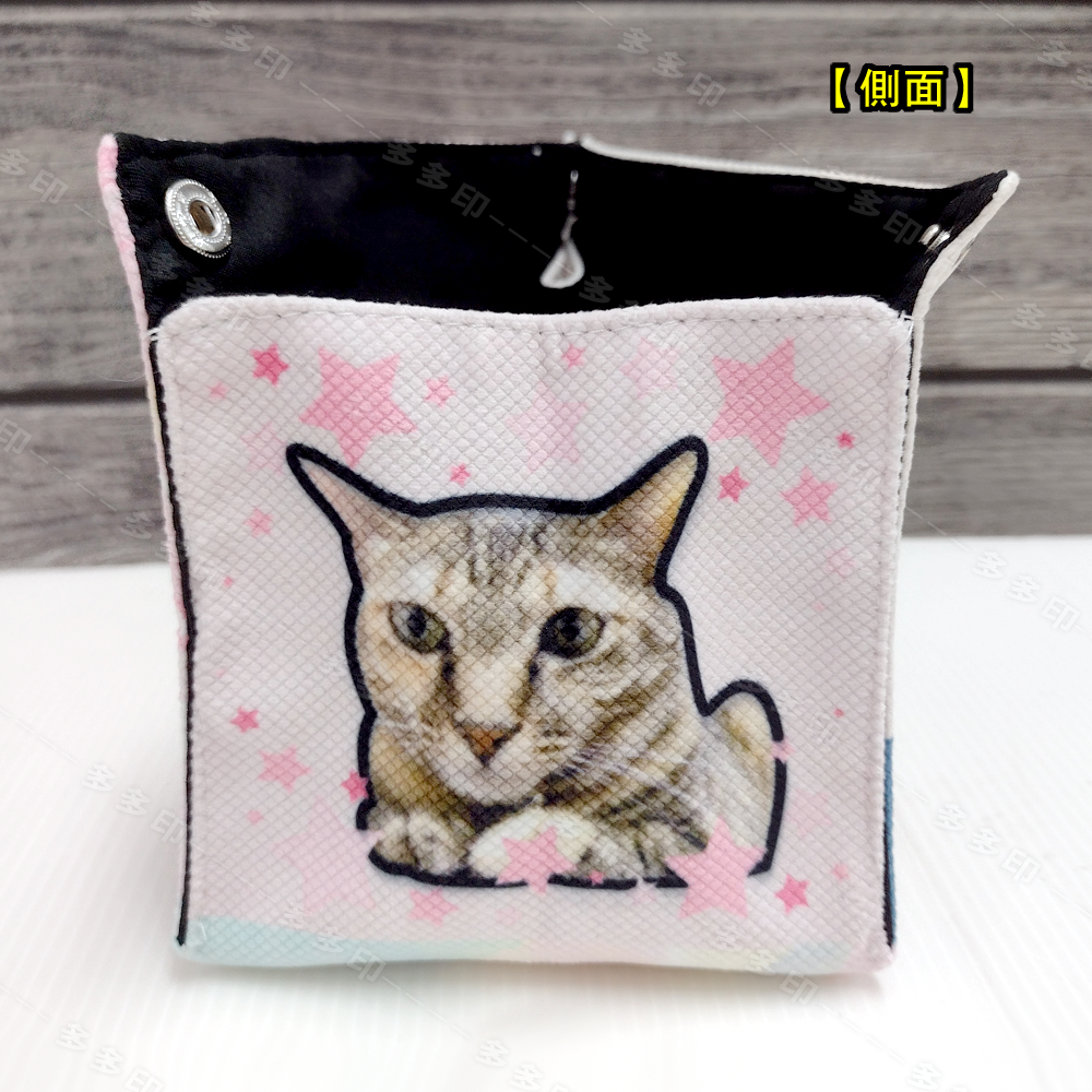 多多印 客製化 抽取式餐巾紙盒套 紙巾盒布套 來圖訂製 面紙套 公司團體學校餐飲店紀念品 動漫同人偶像明星應援周邊 訂做-細節圖7