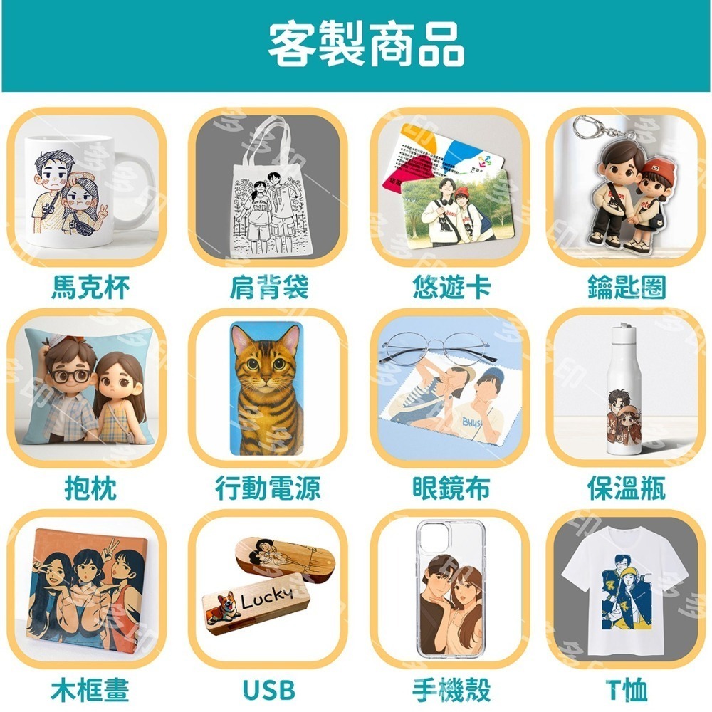 多多印⭐客製化似顏繪⭐人像客製 Q版人像 無臉繪 色塊風 極簡風 頭像 情侶合照 全家福 寵物 來圖客製 代生成圖片-細節圖5