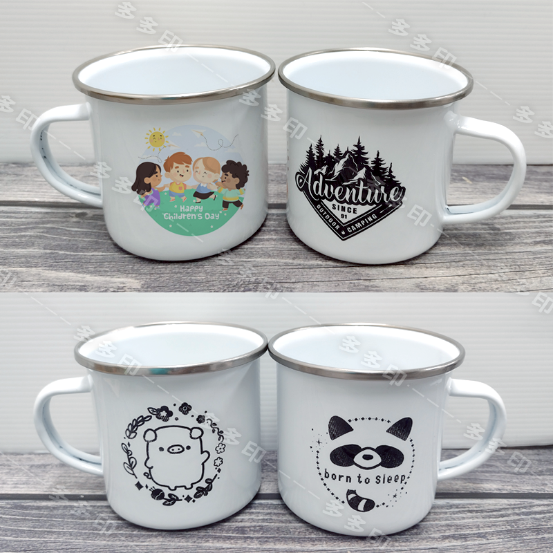 多多印 客製化 馬克杯 琺瑯杯 露營杯 琺瑯馬克杯 搪瓷杯 不銹鋼杯 訂製 公司學校團體 紀念品 生日交換禮物 來圖訂做-細節圖3