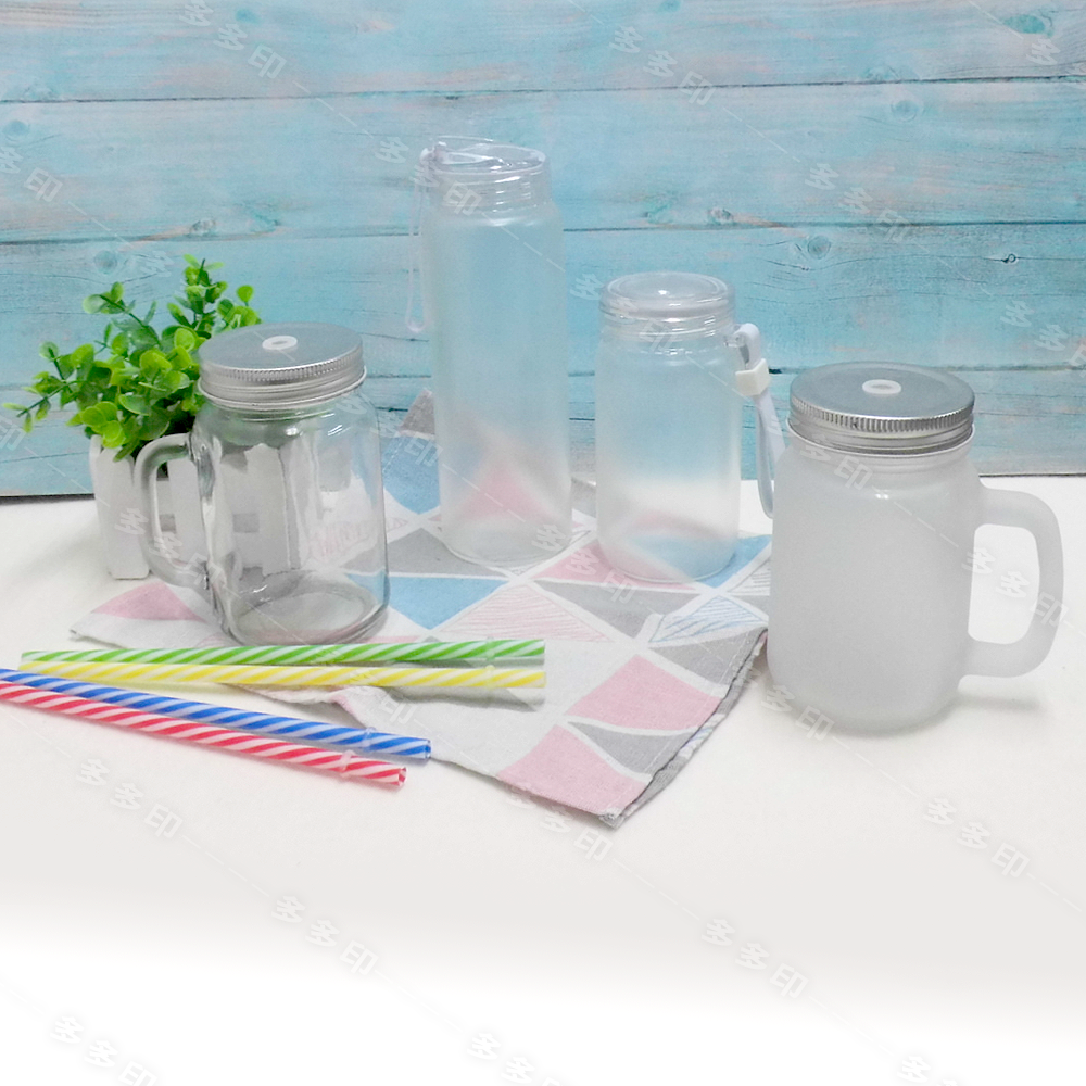 多多印 客製化 梅森杯 來圖訂製 玻璃杯 直身玻璃瓶 梅森罐 訂做 生日 畢業禮物 公司團體活動宣傳禮贈品動漫周邊 訂製-細節圖2