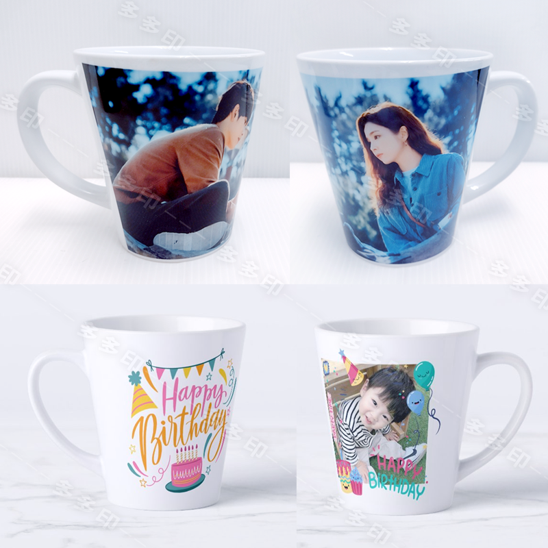 多多印 客製化 斜口陶瓷馬克杯 斜口杯 咖啡杯 訂做 馬克杯 杯子 生日 聖誕節 畢業禮物 公司學校團體紀念品 來圖訂製-細節圖3