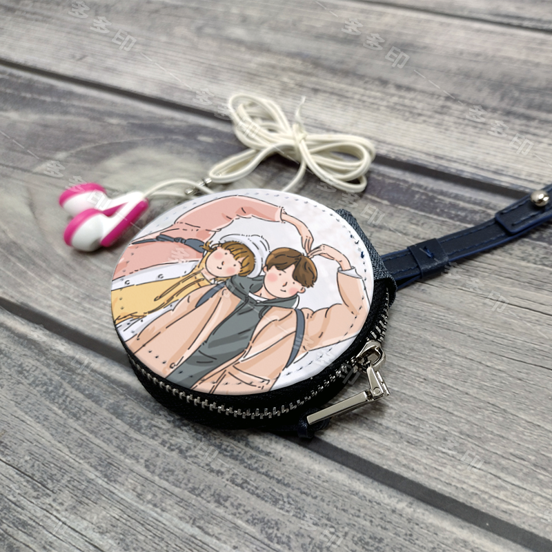 多多印 客製化 耳機收納盒 數據線 傳輸線 耳機套 訂做 耳機包 耳機保護套 來圖訂製 寵物 訂製 偶像明星動漫同人周邊-細節圖2