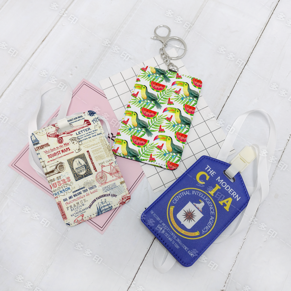 多多印 客製化 PU皮革卡套 識別證 工作證保護套 證件套 來圖訂製 公司團體活動紀念品禮贈品 偶像動漫同人周邊 訂做-細節圖2