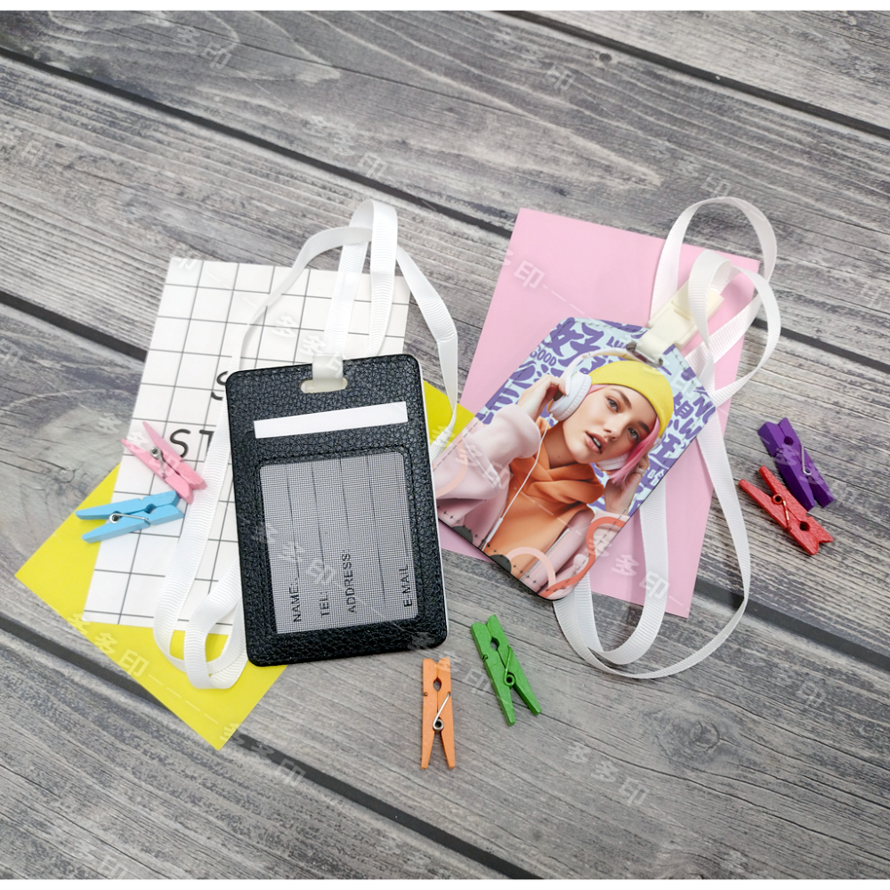 多多印 客製化 PU皮革卡套 識別證 工作證保護套 證件套 來圖訂製 公司團體活動紀念品禮贈品 偶像動漫同人周邊 訂做-細節圖3