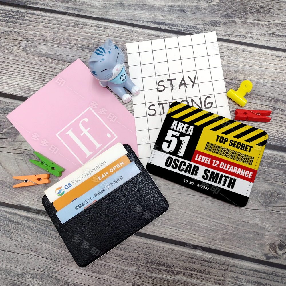 多多印 客製化 PU皮革卡套 識別證 工作證保護套 證件套 來圖訂製 公司團體活動紀念品禮贈品 偶像動漫同人周邊 訂做-細節圖6