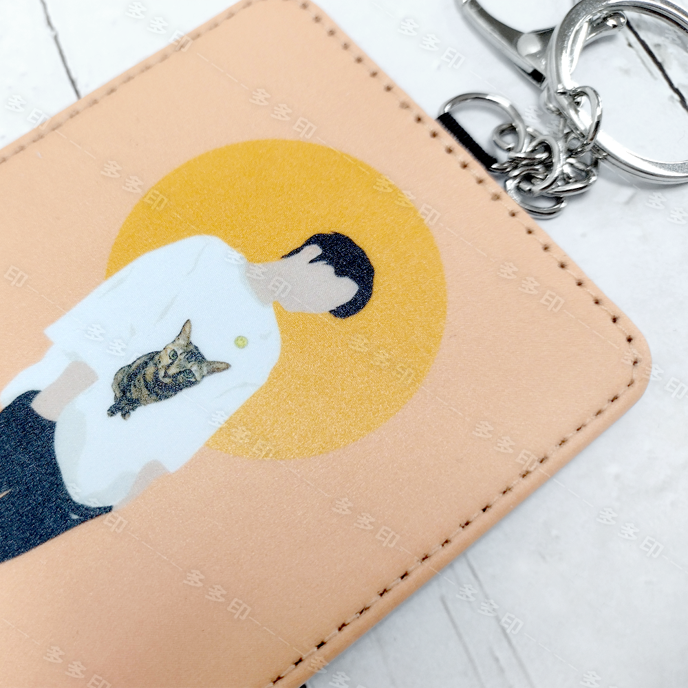 多多印 客製化 PU皮革卡套 識別證 工作證保護套 證件套 來圖訂製 公司團體活動紀念品禮贈品 偶像動漫同人周邊 訂做-細節圖10