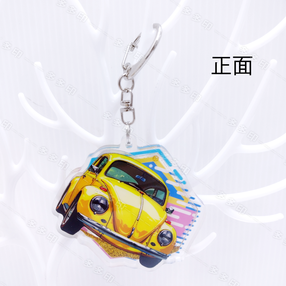 多多印 客製化 壓克力流沙鑰匙圈 10個起訂 壓克力流沙掛飾 壓克力飾品 訂做 公司團體活動紀念品 偶像動漫同人周邊訂製-細節圖6