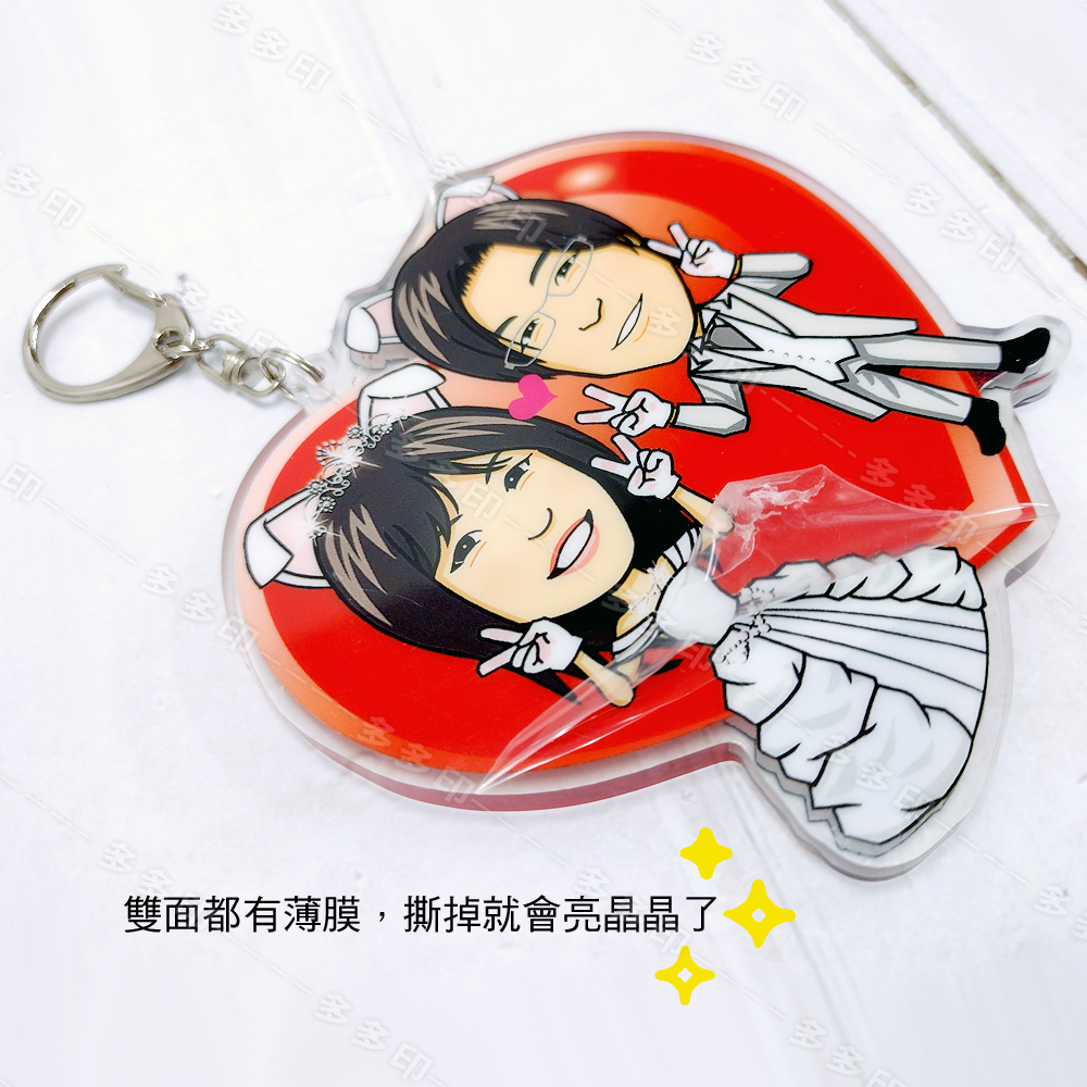 多多印 客製化 壓克力流沙鑰匙圈 10個起訂 壓克力流沙掛飾 壓克力飾品 訂做 公司團體活動紀念品 偶像動漫同人周邊訂製-細節圖8