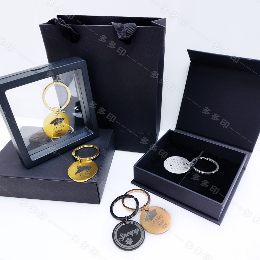 多多印 客製化 限時免費照片轉線條圖 雷射雕刻圓形金屬鑰匙圈 有圖庫 雷雕不鏽鋼鑰匙圈 情人節 生日畢業禮物紀念品 訂做-細節圖3