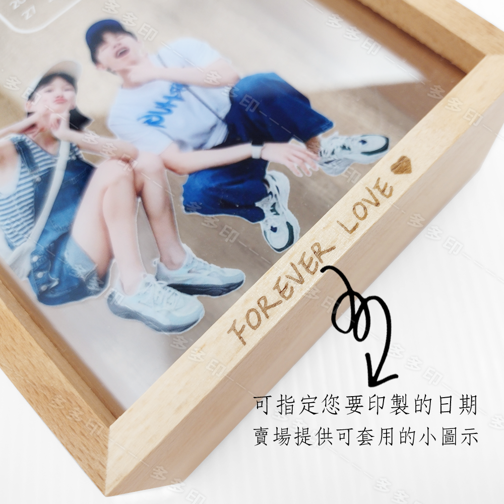 多多印 客製化相框存錢筒 存錢罐 相框 票根收納 似顏繪 訂做 手繪人像情侶 生日 情人節 紀念日 禮物 居家布置 擺飾-細節圖6