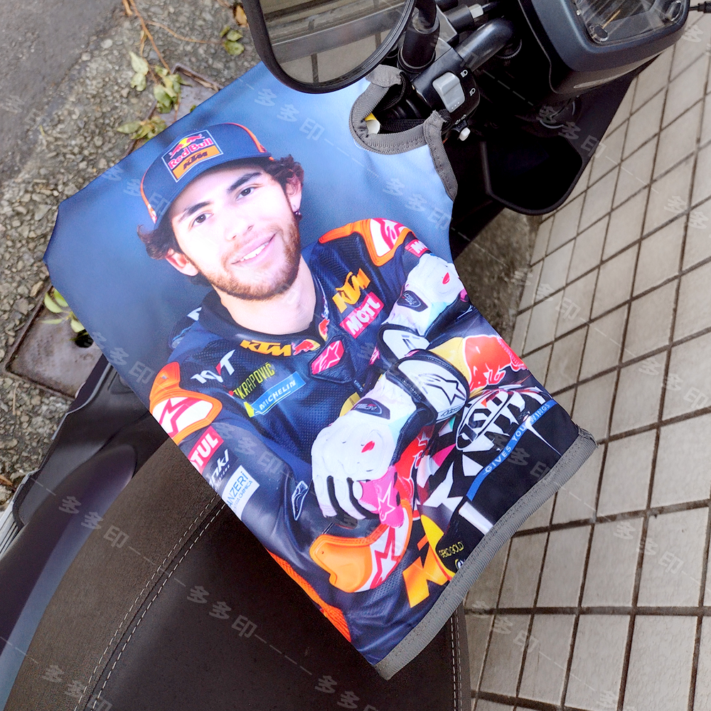 多多印 客製化 機車擋風手套 機車手把套 加絨加厚擋風保暖 防潑水摩托車車把套 護手罩 訂做 冬季加絨防寒保暖機車手套-細節圖6