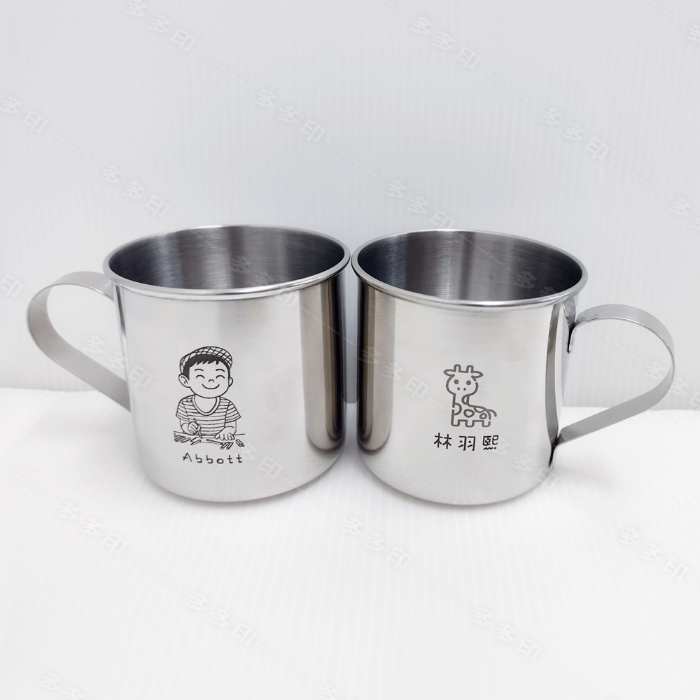 多多印 客製化 雷射雕刻 刻名字照片兒童304不鏽鋼杯馬克杯 來圖訂製  不銹鋼馬克杯 訂做生日畢業幼兒園學校團體訂製-細節圖2