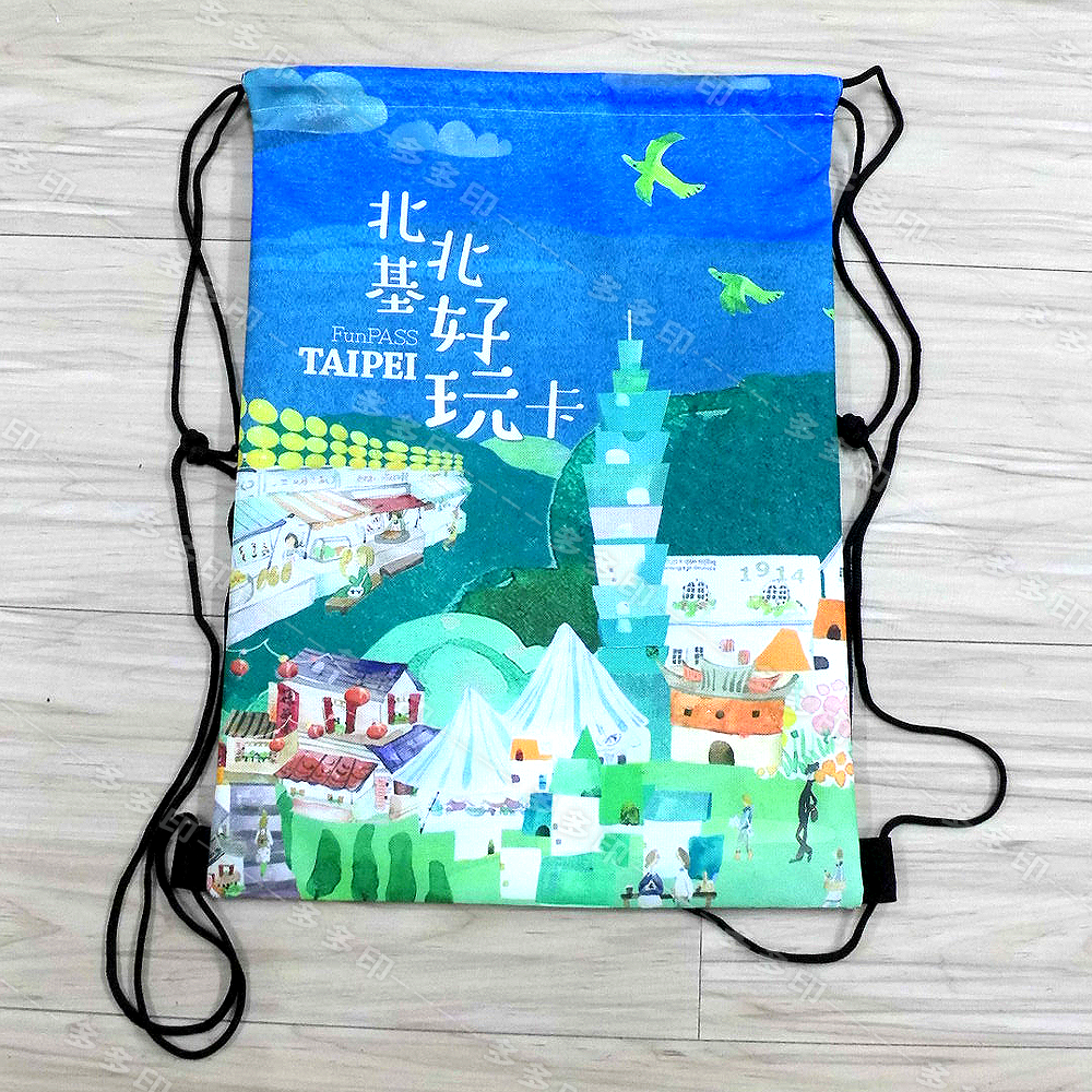 多多印 客製化 束口後背包 訂做 穿環束口包 訂製 後揹包 鞋袋 收納袋 雙肩揹包 書包 偶像應援周邊 大量訂製另有優惠-細節圖7