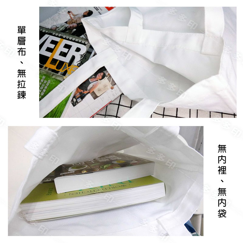 多多印 客製化 文青 肩背袋 肩背包 背袋 提袋 來圖訂製 單肩包 側背包 環保購物袋 學校團體禮贈品 動漫同人周邊訂做-細節圖3