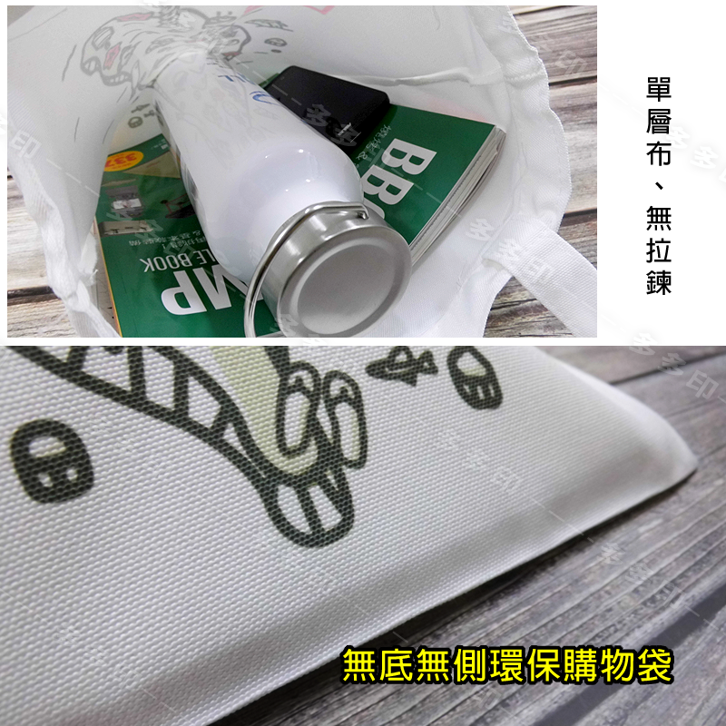 多多印 客製化 文青 肩背袋 肩背包 背袋 提袋 來圖訂製 單肩包 側背包 環保購物袋 學校團體禮贈品 動漫同人周邊訂做-細節圖4