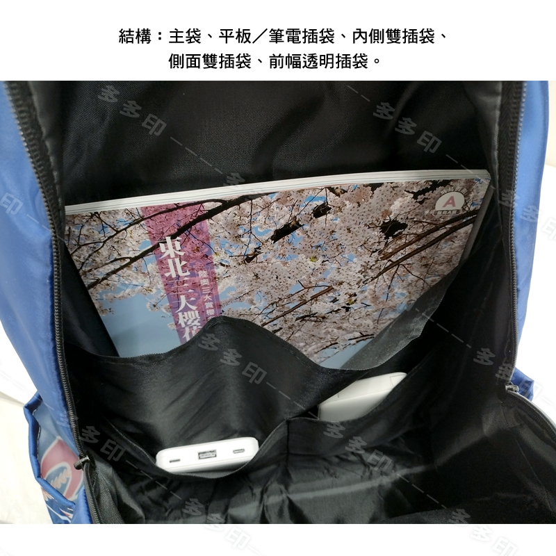 多多印 客製化透明窗後背包 痛包 來圖訂製 學生 後背包 雙肩包 休閒背包 偶像動漫同人創做周邊 學校社團活動紀念品訂做-細節圖6