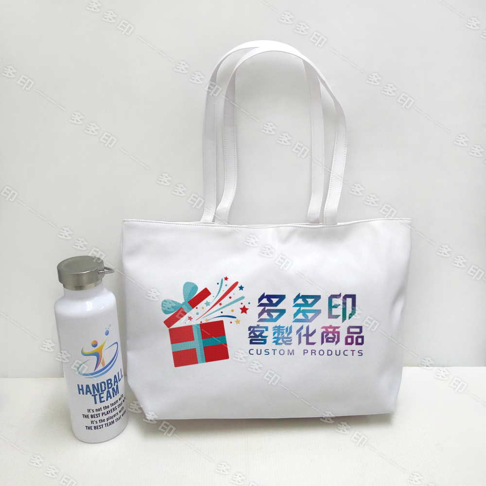多多印 客製化 仿皮革肩背包 船型包 PVC皮革背袋 購物袋 梯形側背包 訂做 公司學校團體紀念品 動漫同人偶像周邊訂製-細節圖3