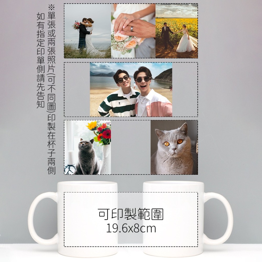 多多印 客製化 北歐風格 木柄把手馬克杯 附杯蓋杯勺 馬克杯 來圖訂製 咖啡杯 訂做 杯子 畢業生日禮物 紀念品 訂製-細節圖10