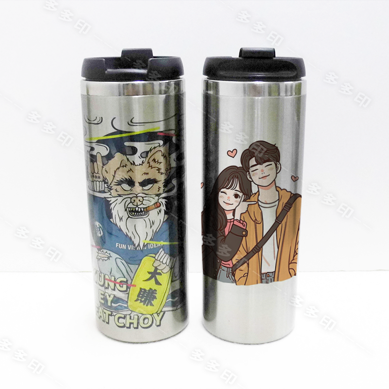 多多印 客製化 直身保溫瓶 450ml 保溫瓶304不銹鋼保溫杯 來圖訂做 環保杯 保溫保冷瓶 便攜保溫杯 隨行杯 訂製-細節圖4