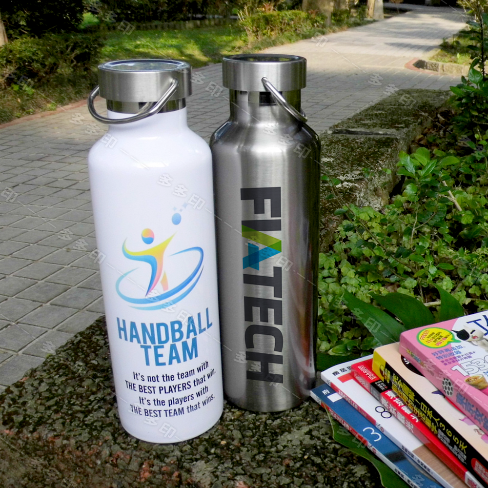 多多印 客製化 全鋼保溫瓶 750ml大容量 保溫瓶 304不銹鋼保溫杯 來圖訂做戶外運動水壺 保溫瓶 訂製 登山水壺-細節圖3