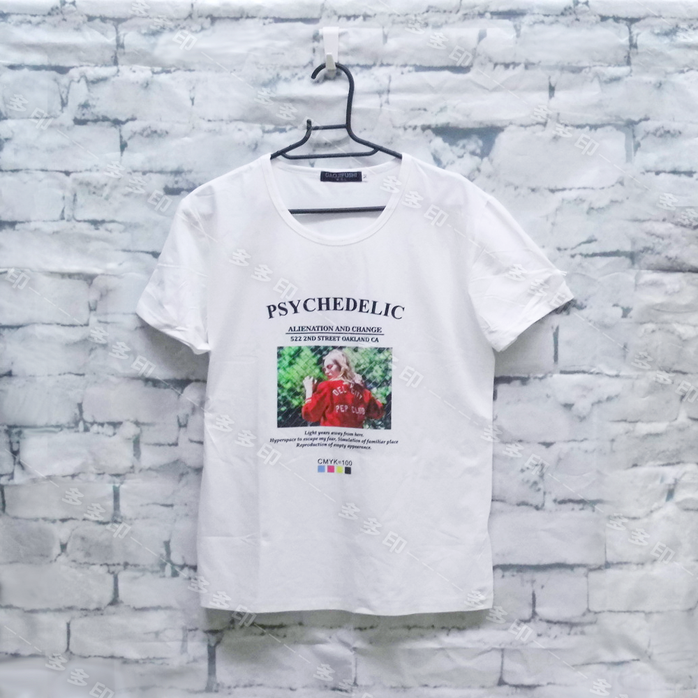 多多印 客製化 T-SHIRT 短袖T恤 棉T 來圖訂製 男女 潮T 短袖 上衣 團體服情侶系服班服活動周邊 紀念品訂做-細節圖3
