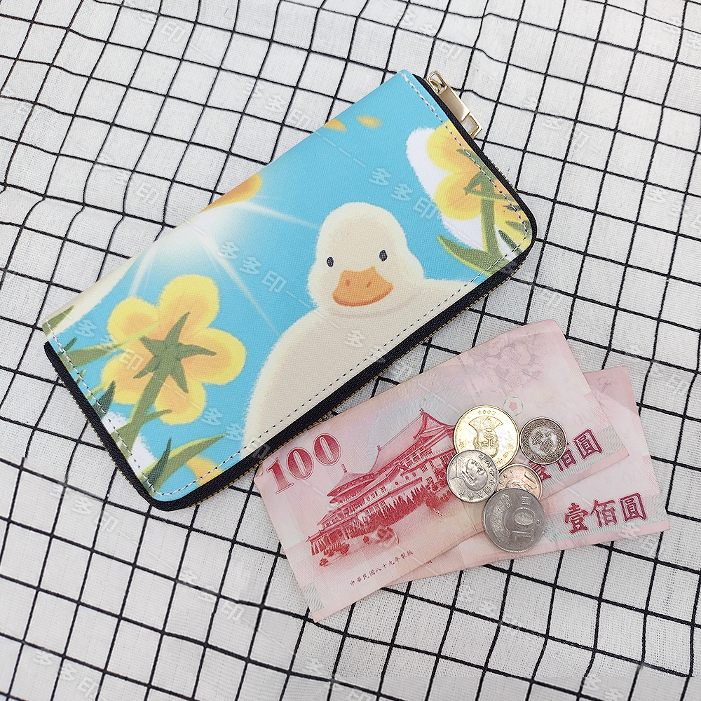 多多印 客製化 PU皮革長夾 皮夾 手拿包 手機包 男用 女用 錢包 可放6.1吋手機 給圖訂製 活動宣傳禮贈品 訂做-細節圖10