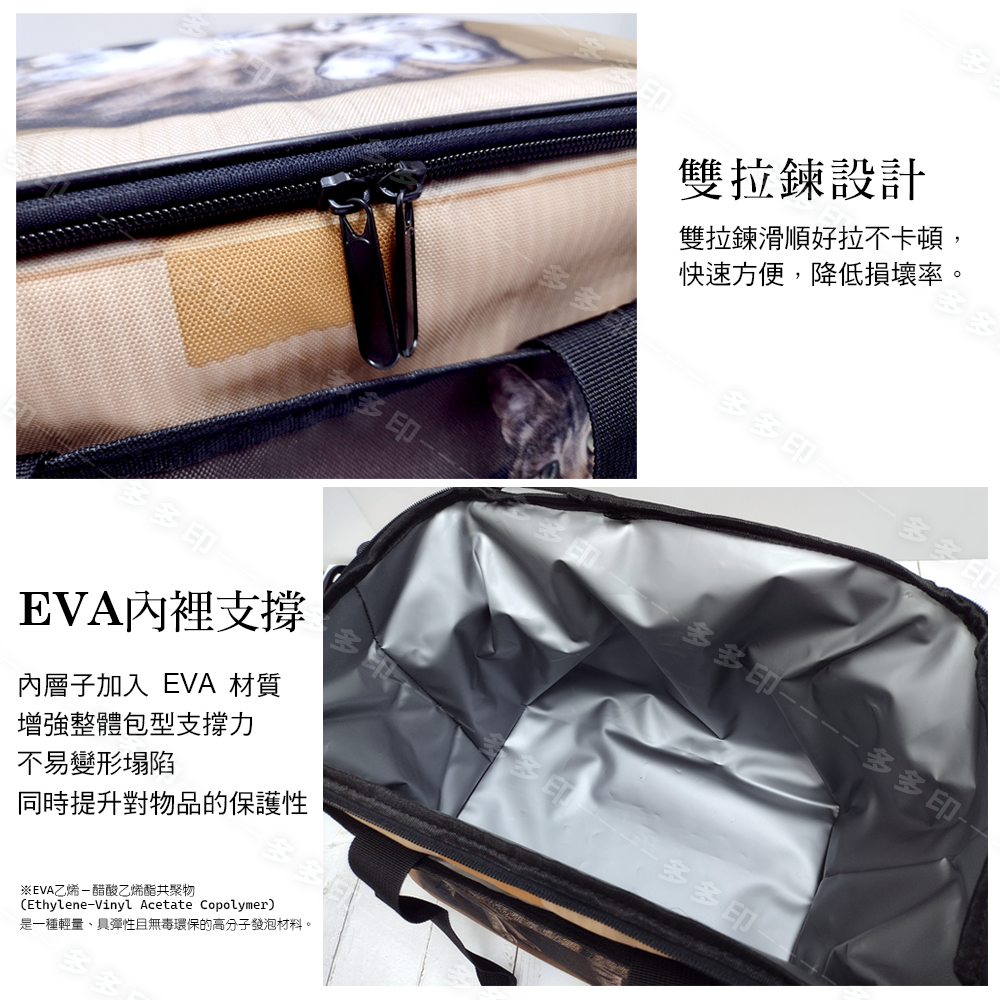多多印 客製化 露營包 露營收納袋 裝備包 裝備袋 露營袋 訂製 裝備收納包 雙向拉鍊 露營收納 訂做 來圖訂製-細節圖6