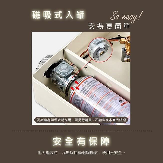 【勳風】 極美型 三爐頭 磁吸式 強火防風 卡式爐/卡式燒烤爐/露營瓦斯爐/便攜式卡磁爐 HFN-Y1997-細節圖5