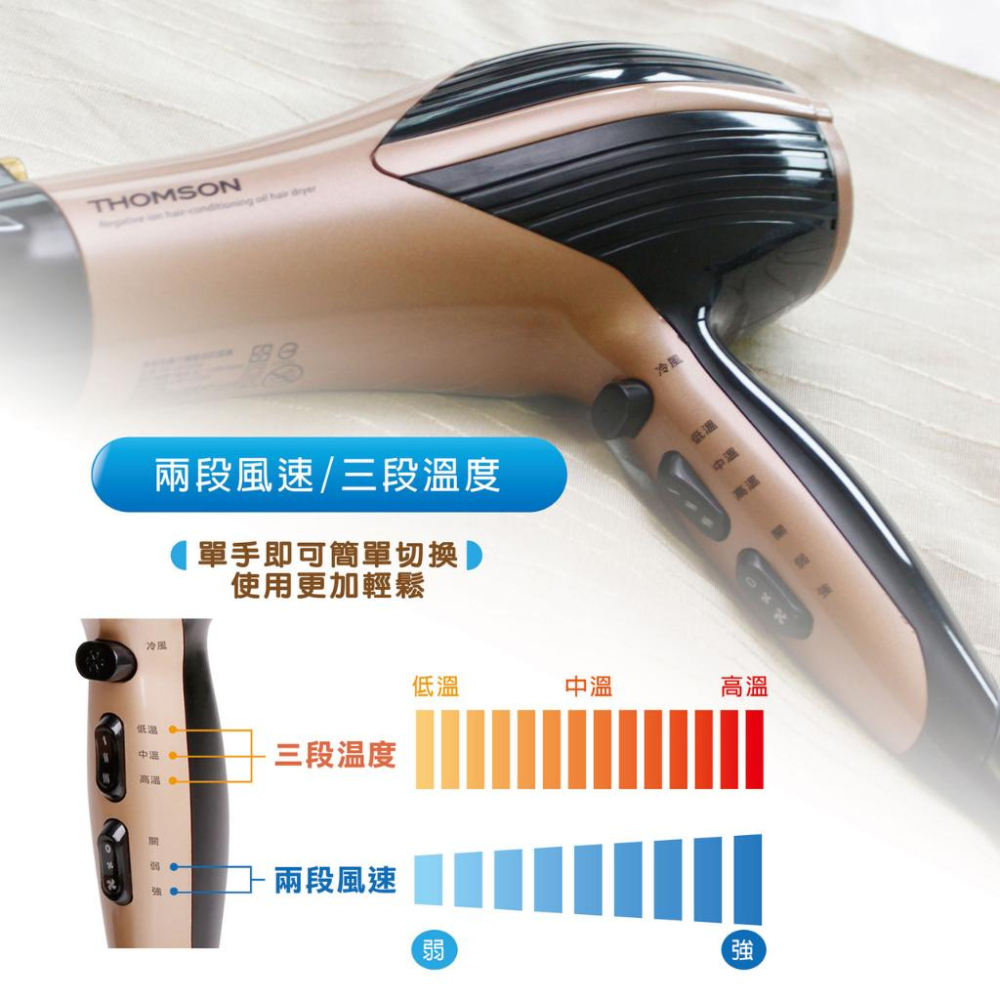 旺德 THOMSON 專業 負離子 護髮油 吹風機/美髮機 TM-SAD03A-細節圖6