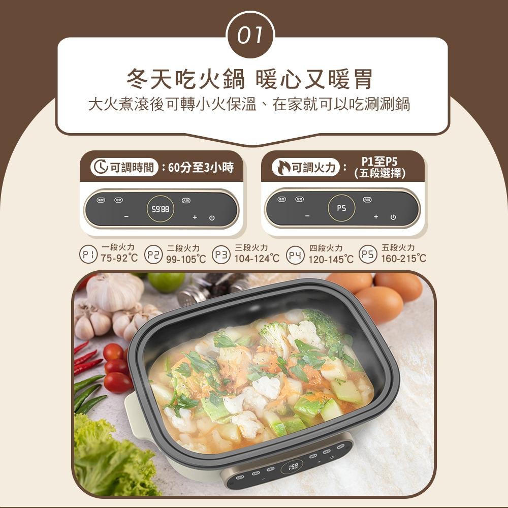 DIKE 智能溫控 多功能 電烤盤/電烤爐/鐵板燒烤組/料理爐 HKE121-細節圖7