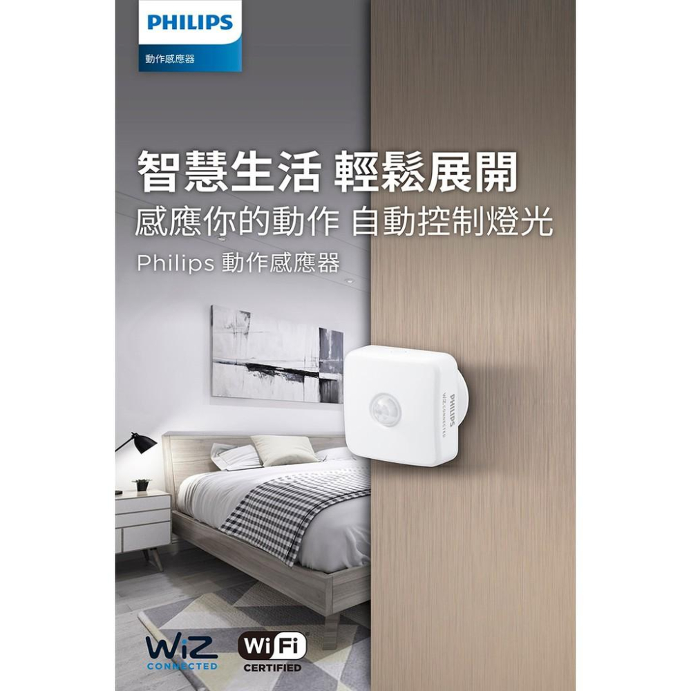 Philips 飛利浦 Wi-Fi WiZ 智慧照明 動作感應器 PW007-細節圖2