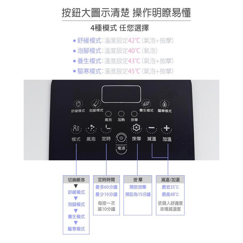 勳風 全蓋式SPA 遙控電動按摩足浴機/按摩泡腳機/泡腳機 HF-G6018-細節圖6