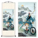 《Uni送禮》台灣現貨 創意送禮 神鳥鳳凰 胖虎 虎嘯山林 三國 徐悲鴻八駿 小雞吃米 搞笑掛畫 聖誕節 交換禮物生日-規格圖4