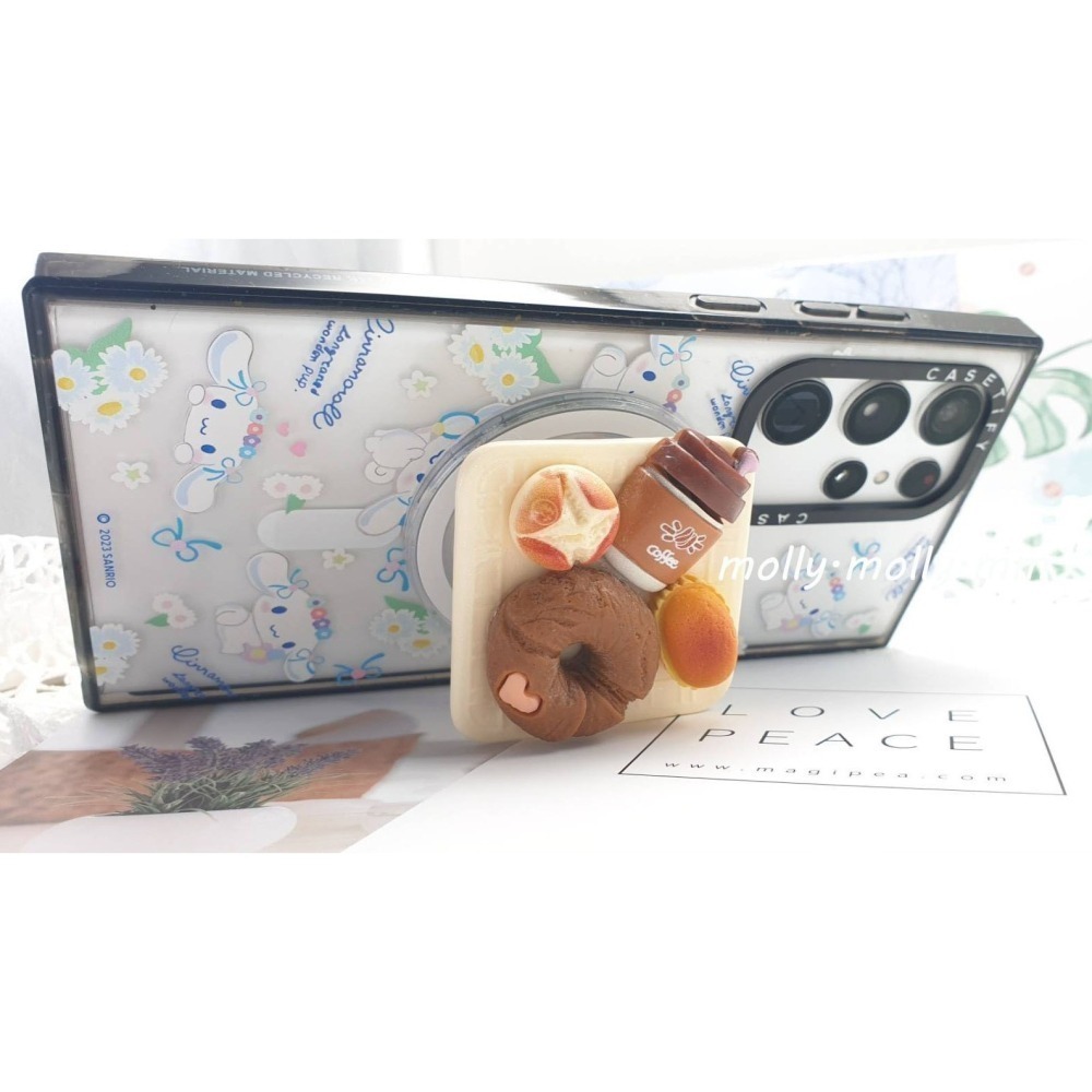 ♥茉茉跟雲♥～食玩系咖啡下午茶 磁吸手機氣囊支架 MagSafe-細節圖2