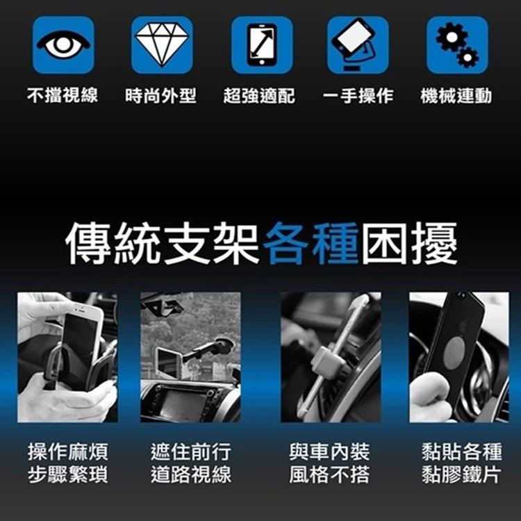 Baseus 倍思 重力式 感應 車用支架 汽車支架 車用 支架 冷氣出風口 iPhone7 Plus iPhone6s-細節圖3