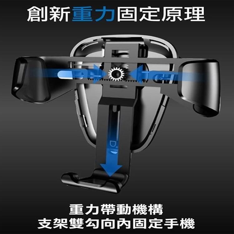 Baseus 倍思 重力式 感應 車用支架 汽車支架 車用 支架 冷氣出風口 iPhone7 Plus iPhone6s-細節圖4