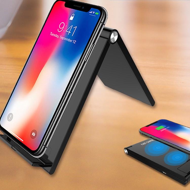 NCC檢驗合格 立架式 QI 無線充電器 iPhone XR SE3 11 Note20 無線充電 閃充 無線充電板-細節圖5