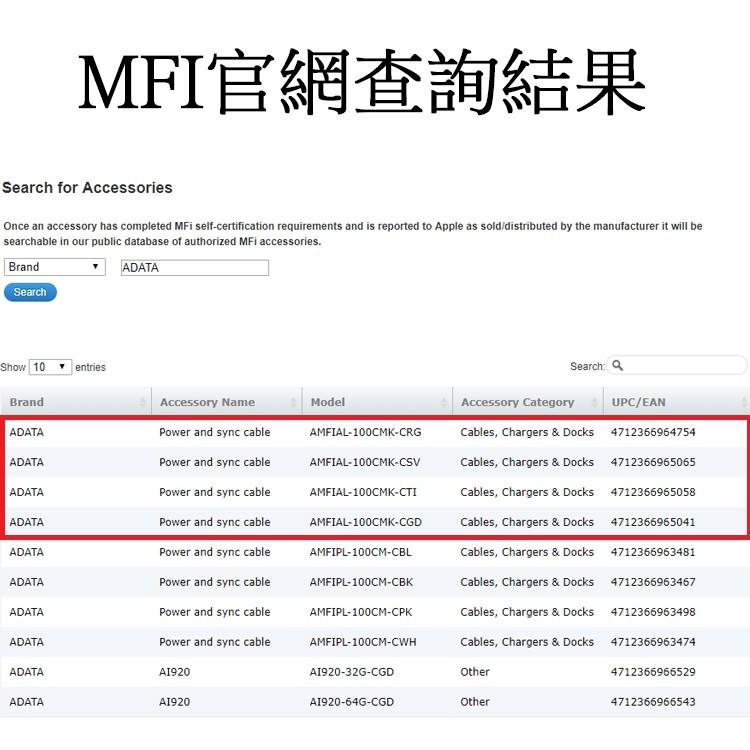 威剛 MFI 編織 充電線 iPhoneX iPhone8 i7 i6s Plus 傳輸線 mfi認證 保固一年-細節圖2