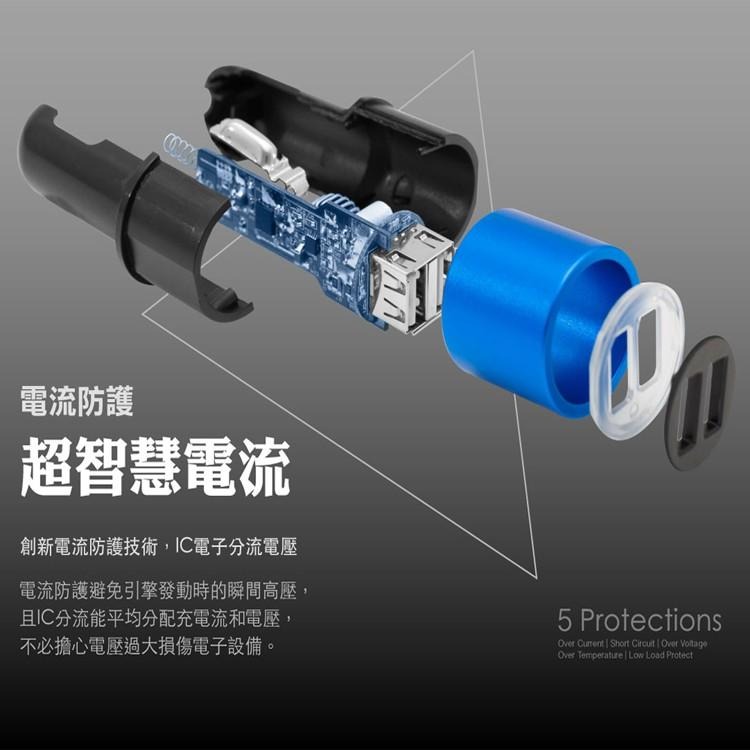 ONPRO GT-2P01 4.8A 2.4A 點菸器 USB 雙孔 兩孔 車充 雙USB 多孔車充 快速充電 快充-細節圖5