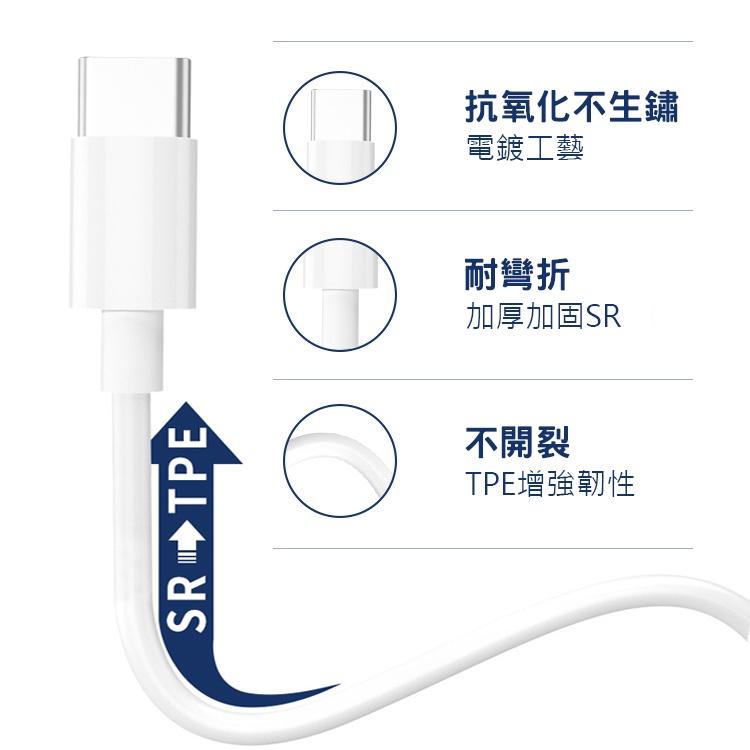 3A PD Type-C to Type-C 充電線 快充線 PD充電線 PD快充 C to C 2米充電線 1米充電線-細節圖3