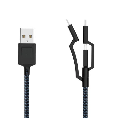 充電線 一拖三 多功能 三合一 3合1 編織充電線 1拖3 充電線 適用iPhone Micro USB Type-C