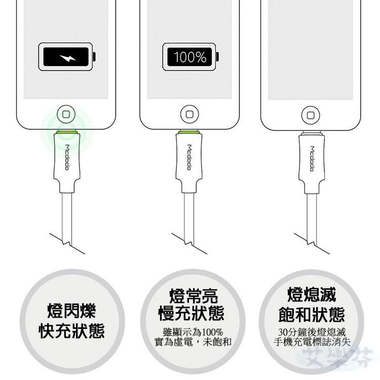 Mcdodo 智能斷電 五代 PD 快充線 3A 資料傳輸線 鯊魚 充電線 適用iPhone 13 12 11 14-細節圖7