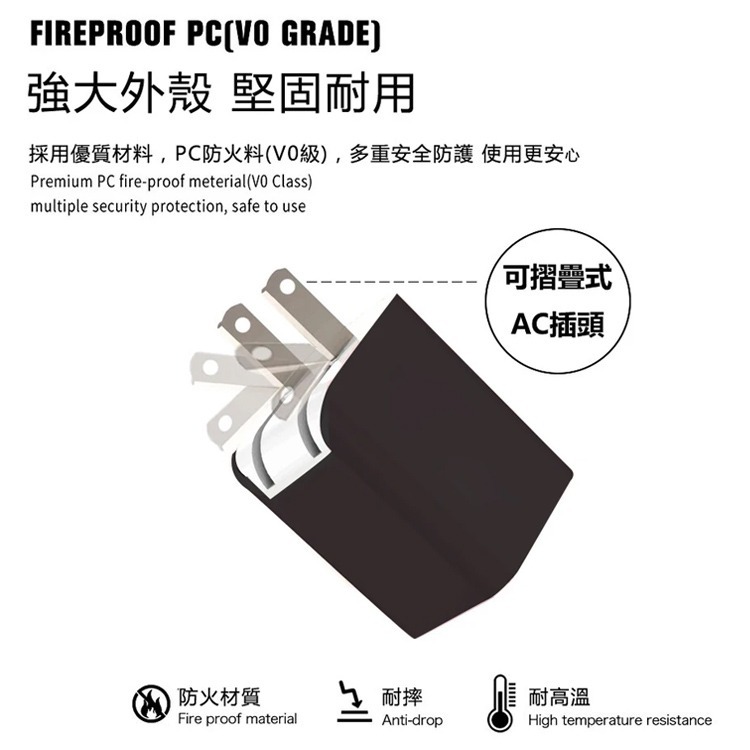 可折疊 迷你 攜帶方便 雙孔 充電器 充電頭 旅充頭 2.4A MCK-U1 雙USB孔 快充頭 快速充電 電源供應器-細節圖9