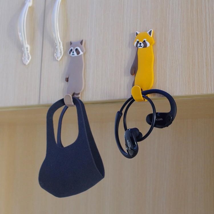 創意掛勾 動物 造型 裝飾 掛勾 動物掛勾 可愛 動物 尾巴 可彎曲 趣味 無痕貼勾 掛鉤 壁掛式 鑰匙圈掛勾 鑰匙掛勾-細節圖4
