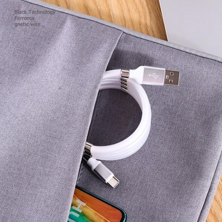 磁吸收納充電線 快充 閃充 充電線 PD C to C 快充線 適用iPhone Micro USB Type-C-細節圖8