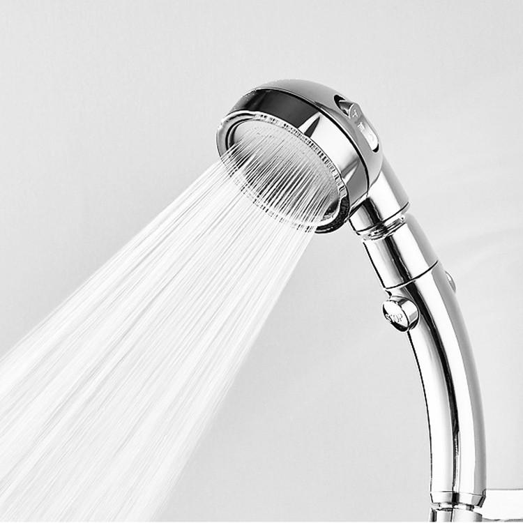 一鍵止水 止水開關 三段可調式 三段式 可拆洗 360度 旋轉 家用 增壓 花灑噴頭 按摩 細水 標準接口 蓮蓬頭-細節圖9