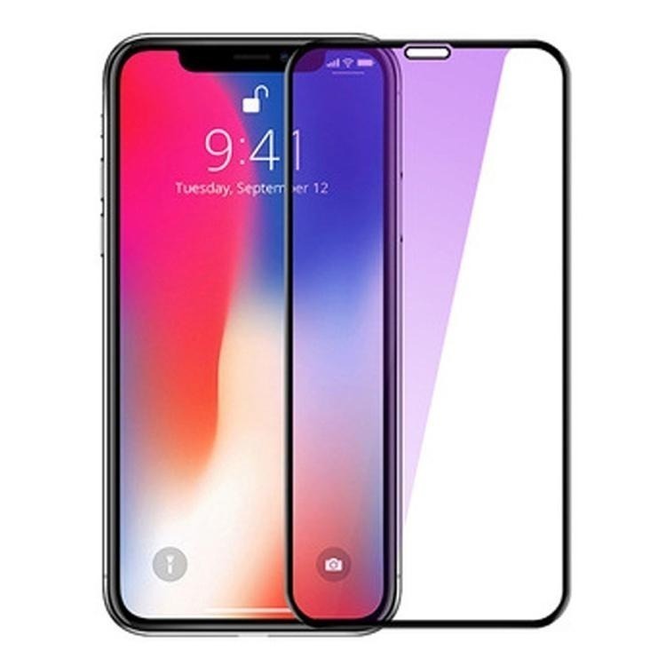 滿版 紫光 保護貼 iPhone17 16 Plus 15 14 13 12 11 Pro Max XR 16e 玻璃貼-細節圖7
