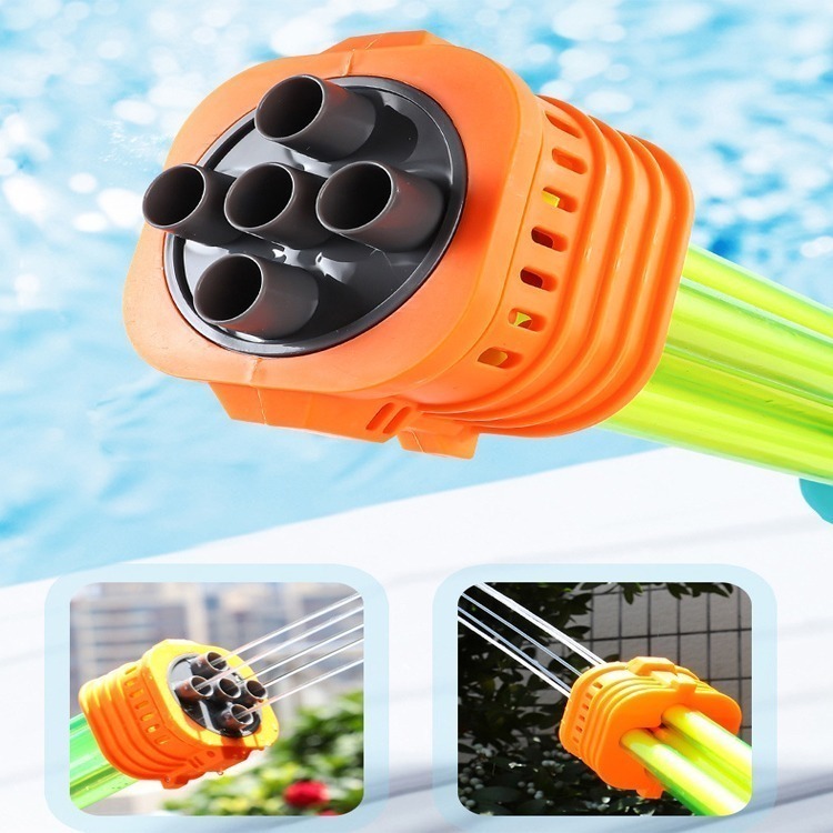 兒童 玩具 抽拉式 水槍 兒童水槍 夏日 暑假 玩水 必備 多管 多孔 強力 水槍 玩水玩具 夏季必備 抽拉式水槍-細節圖6