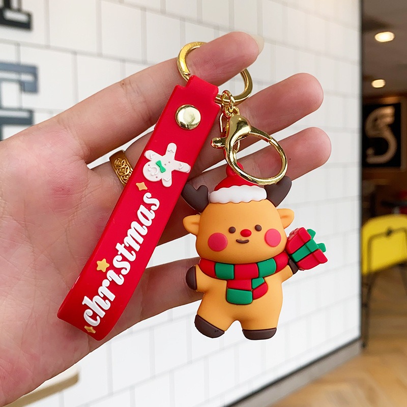 聖誕節 聖誕主題 Christmas 鑰匙圈 聖誕節鑰匙圈 交換禮物 鑰匙 吊飾 聖誕老人 麋鹿 鑰匙環 鑰匙吊飾-規格圖9